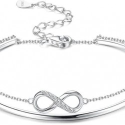 Infinity Bracelets And Anklet Bracelets For Women Adjustable Length Gift For Mother's Day